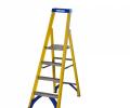 Werner Abru 717 Series Fibreglass Platform Stepladder Trade 5 Tread 7170518