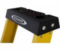 Werner Abru 717 Series Fibreglass Platform Stepladder Trade 3 Tread 7170318